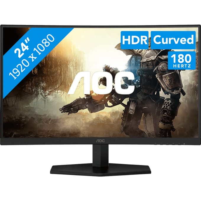 AOC G4 C24G42E - Full HD Curved Gaming Monitor - 180hz - 0.5 ms - 24 inch