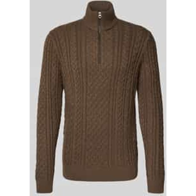 Gebreide pullover met ribboorden, model 'BLUSEAN'