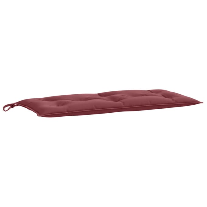 vidaXL - Tuinbankkussen - 100x50x7 - cm - stof - gemêleerd - wijnrood