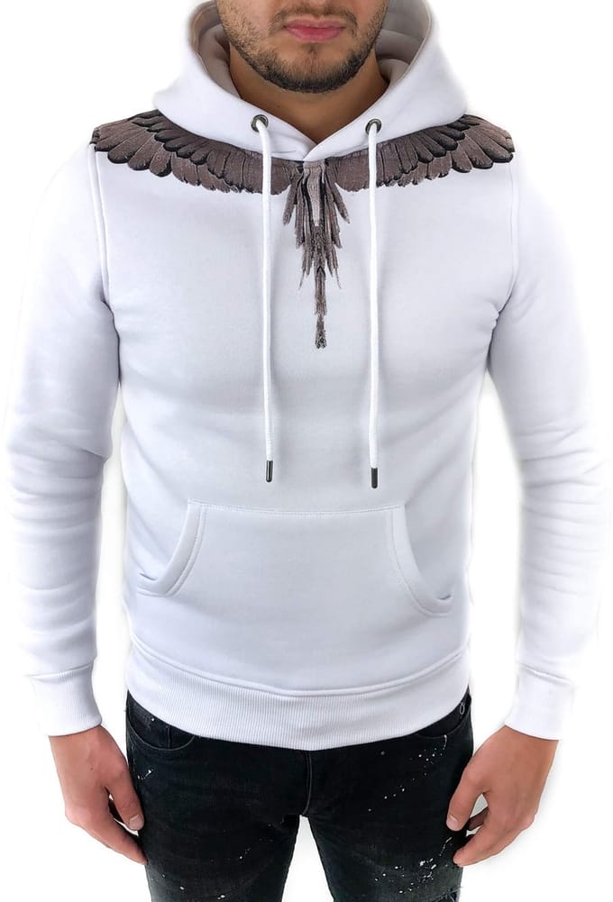 WINGED HOODIE WHITE