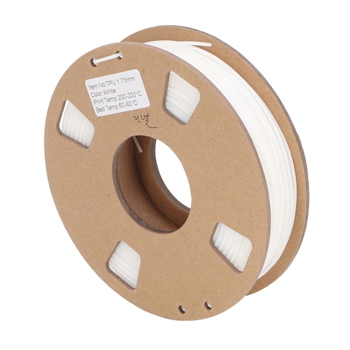 3D Printer Filament 1.75mm Flexibel TPU Filament Bundel Hoge Nauwkeurigheid 95A Zacht 3D Printer white