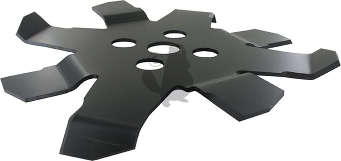 Speciaal mulch bosmaaiermes met 8 tanden