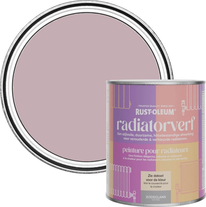 Rust-Oleum Roze Radiatorverf Zijdeglans - Subtiel Licht 750ml