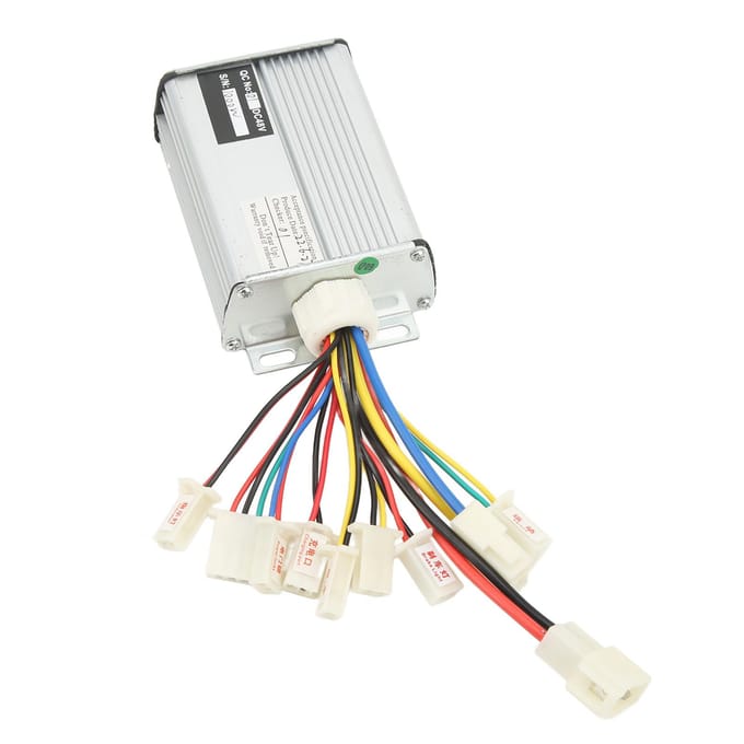 48V 1000W Controller met Kabelboom Borstelmotor Regelkast voor Elektrische Scooter Fiets white