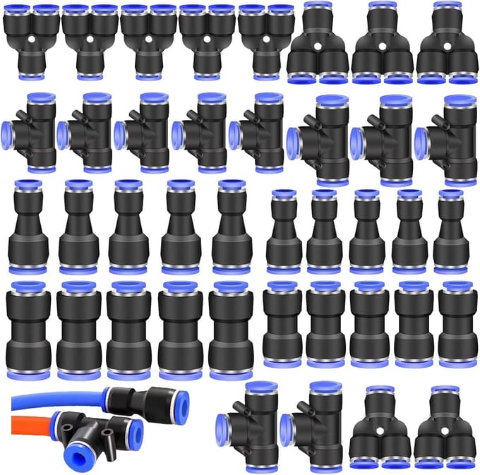 Solidchoice - 40 Stuks Pneumatische Snelsluitingskoppelingen