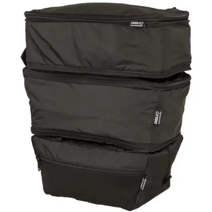 AGU Shelter Packing Cubes - Reisorganizer set - 21L - 3-delig - Compressietas - Kleding opbergen voor fietsvakantie - Gerecycled Polyester - Zwart