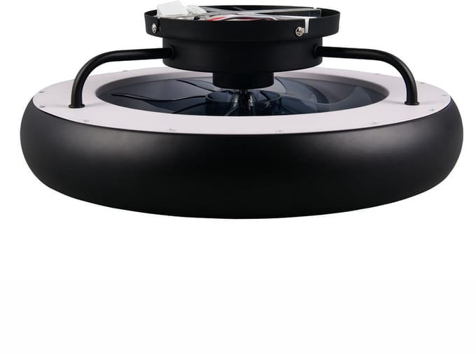 Plafondventilator | 40 cm | plafond ventilatoren | LED | zwart | kunststof | modern functioneel design