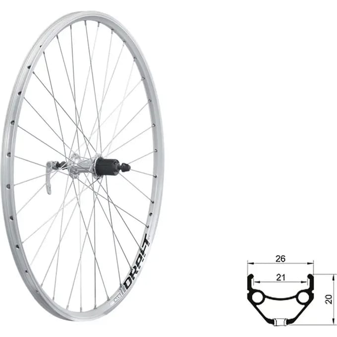Achterwiel Kellys Draft V-Brake R 28/29"