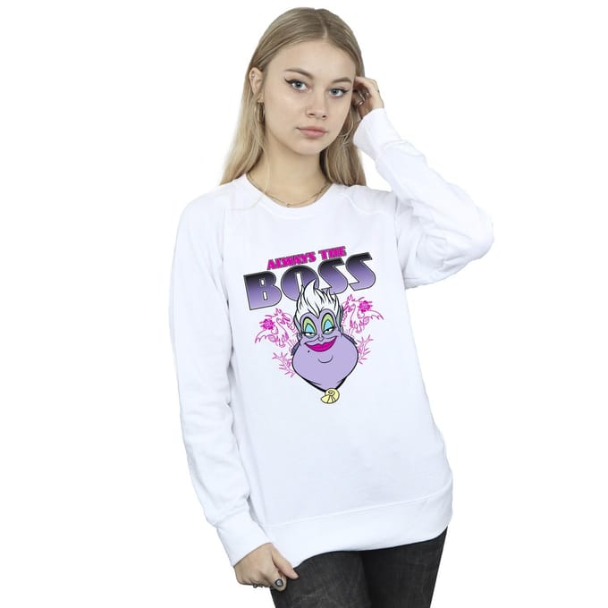Disney Dames/Dames De Kleine Zeemeermin Ursula Mama Is De Baas Sweatshirt (Wit)