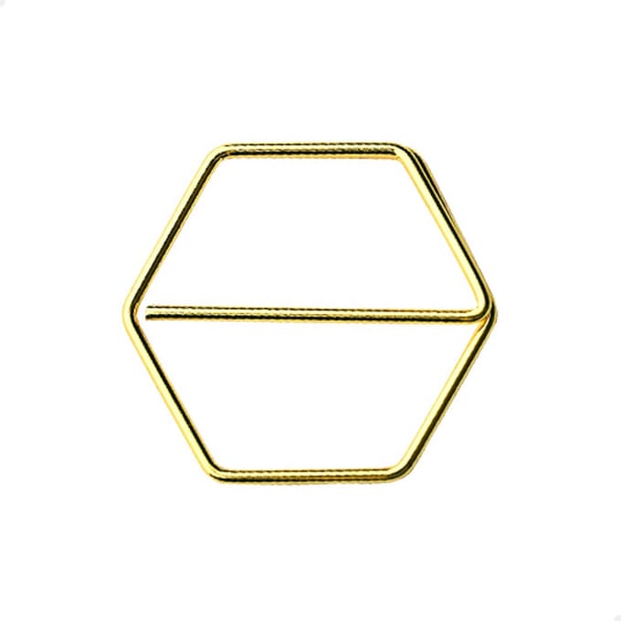 Paperclips honingraat 25 mm | Goud | 50 stuks