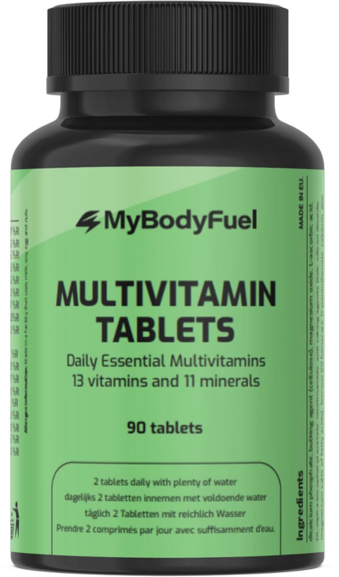 MyBodyFuel - Multivitaminen Tabletten - 13 Vitamines & 11 Mineralen - 90 Tabletten