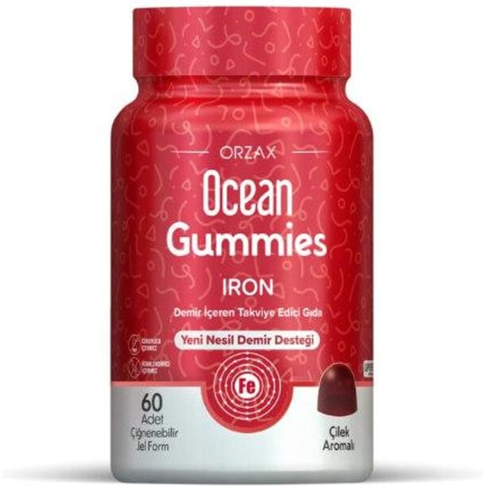 Orzax Ocean Gummies IJzer 60 Kauwbare Gel Vorm