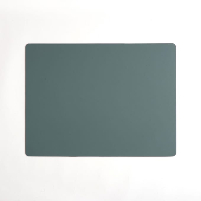 Vacavaliente Placemat and Coasters Rechthoek Placemat - Recycled Leer - 40x30 cm - Eucalyptus