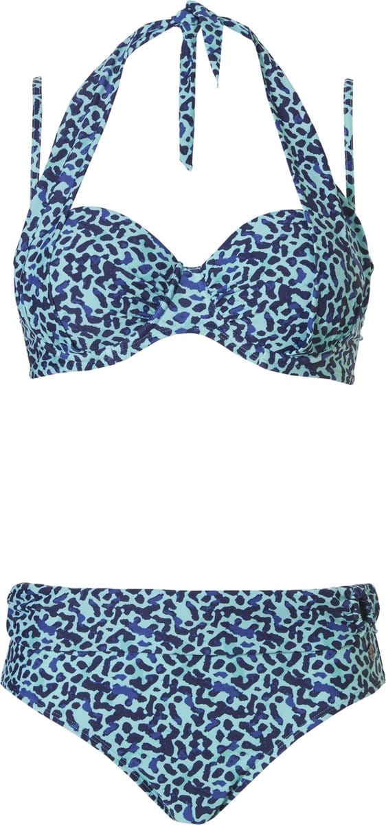 Dames Bikini Pastunette - Aqua leopard - Maat 38