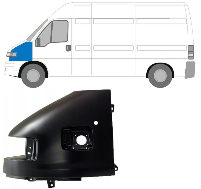 Voorste spatbord voor Peugeot Boxer 1994-2002 / Links