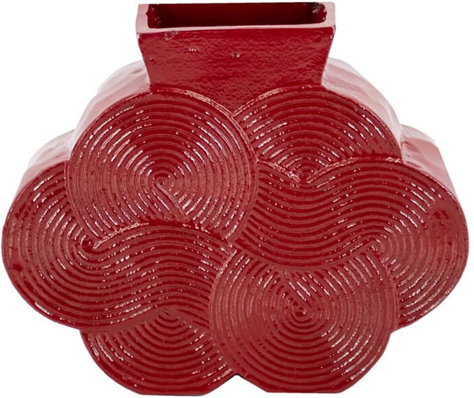 HomeBound by KY | Vaas Fluff maroon | vaas | 21x6x25cm