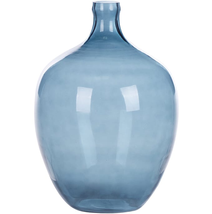 ROTI - Decoratieve vaas - Donkerblauw - 39 cm - Glas
