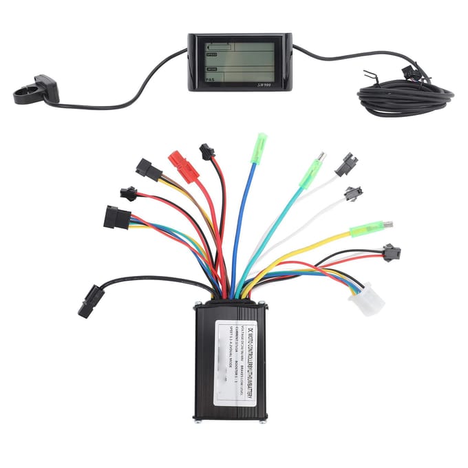 Elektrische Fiets Ombouwset 3 Modi 17A Controller SW900 Display Paneel Duimgashendel FT8C Snelheid gray