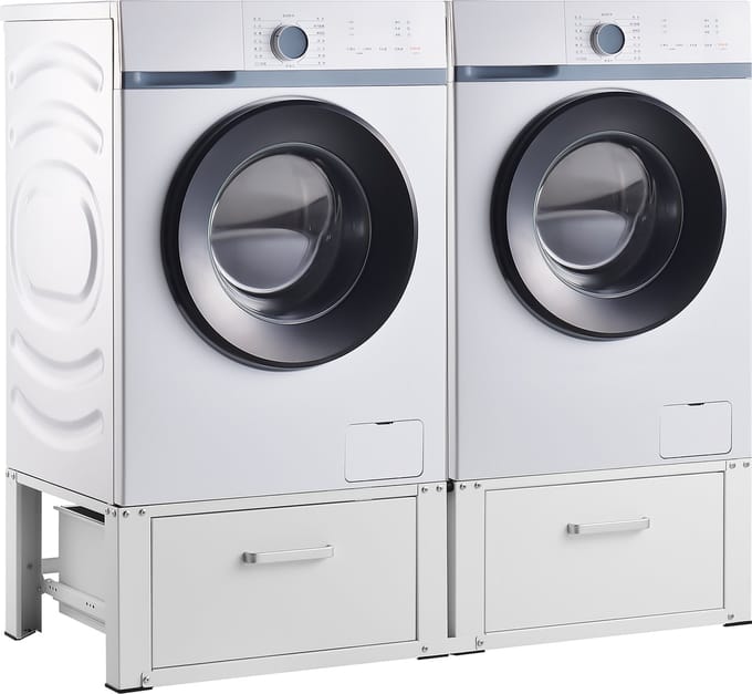 Wasmachine sokkel dubbel Heyen verhoger met lades