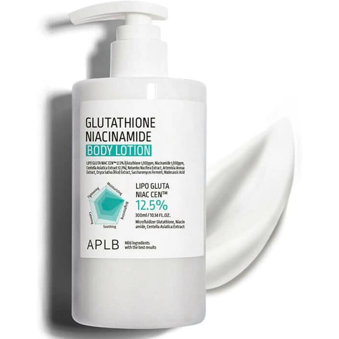 APLB, Glutathione Niacinamide Bodylotion, 300 ml (300 ml) white