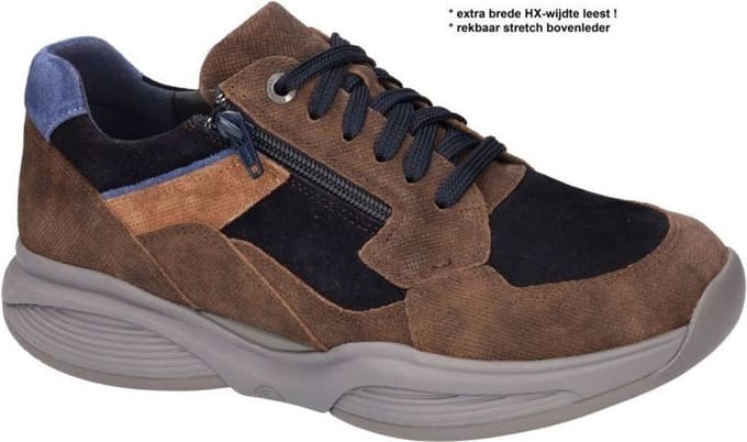 Heren Veterschoenen Xsensible Swx14 Brown Combi Multi - Maat 7