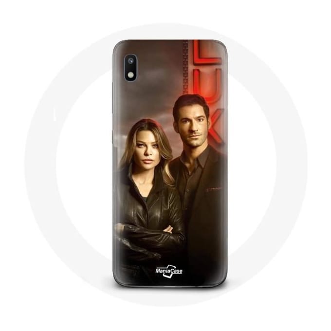 Coque pour Samsung Galaxy A10 Chloe Decker et Lucifer Morningstar