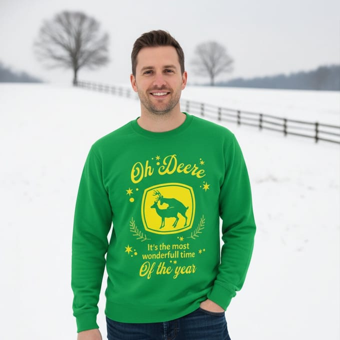 AGRIFANS® Oh Deere - Heren Kersttrui - M