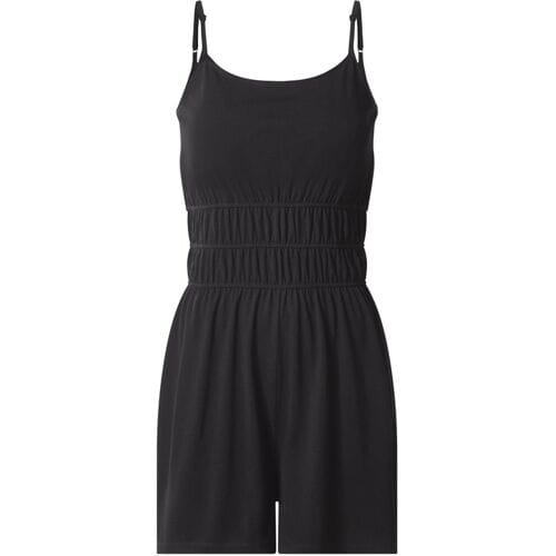 ESMARA Korte dames jumpsuit - zachte viscose (Zwart, M (40/42))