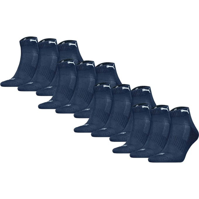 Puma Sokken Cushioned Quarter 12P Verpakking van 12