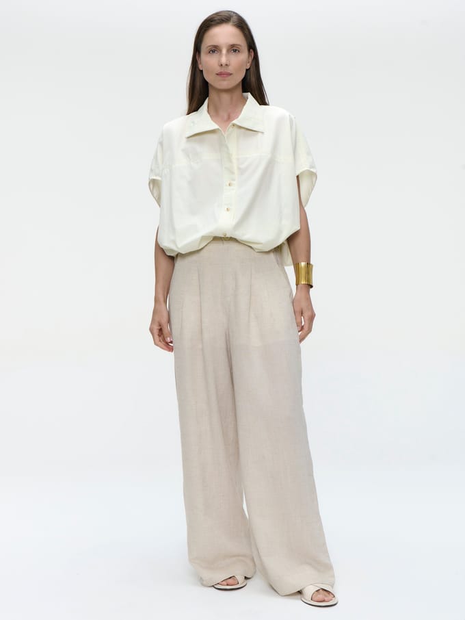 Anda oversized blouse | Yellow - Yellow / M/L