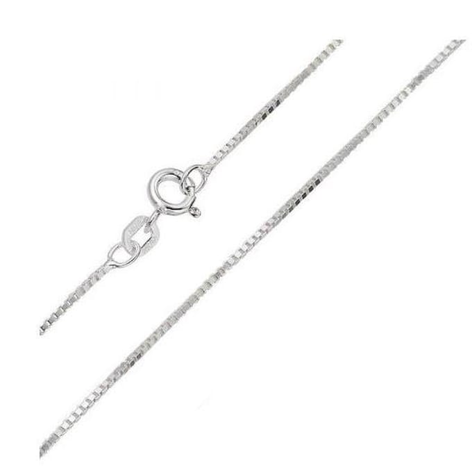Zilveren collier ketting venetiaanse schakel 50cm