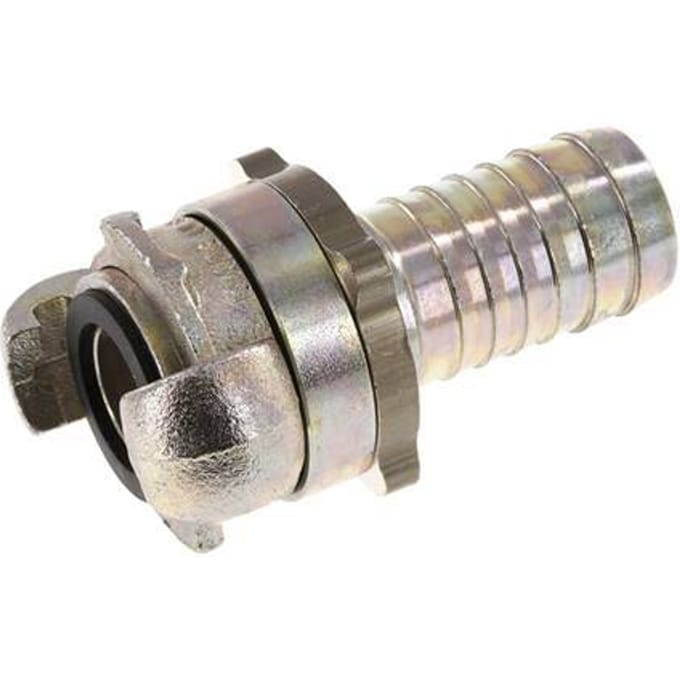 Gietijzer DN 18 DIN 3238 Compressor Klauwkoppeling met 25 mm Slangpilaar