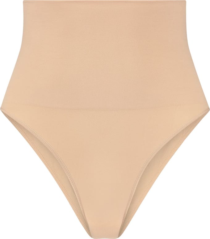 Bye Bra Naadloze Slip, Corrigerende Slip, Medium Buikcontrole, Billenlift, Shapewear voor Dames, Zwart/Beige Maat: S-XXL