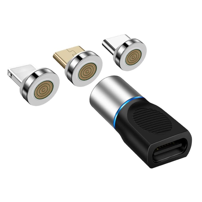 Adaptateur Magnétique USB Type C Rotatif à 360 degrés Connecteur Adaptateur de Câble Magnétique pour Téléphone