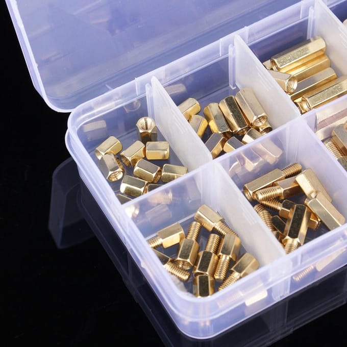 120 Stuks Mannelijk Vrouwelijk M3 Messing Afstandshouder Afstandsstuk PCB Board Schroeven Moer Assortiment