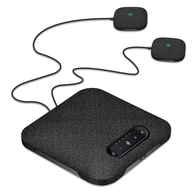 Desktop USB Draadloos BT Conferentie-luidsprekertelefoon Ingebouwde 4 microfoons Hi-Fi-luidspreker 2 uitbreiding