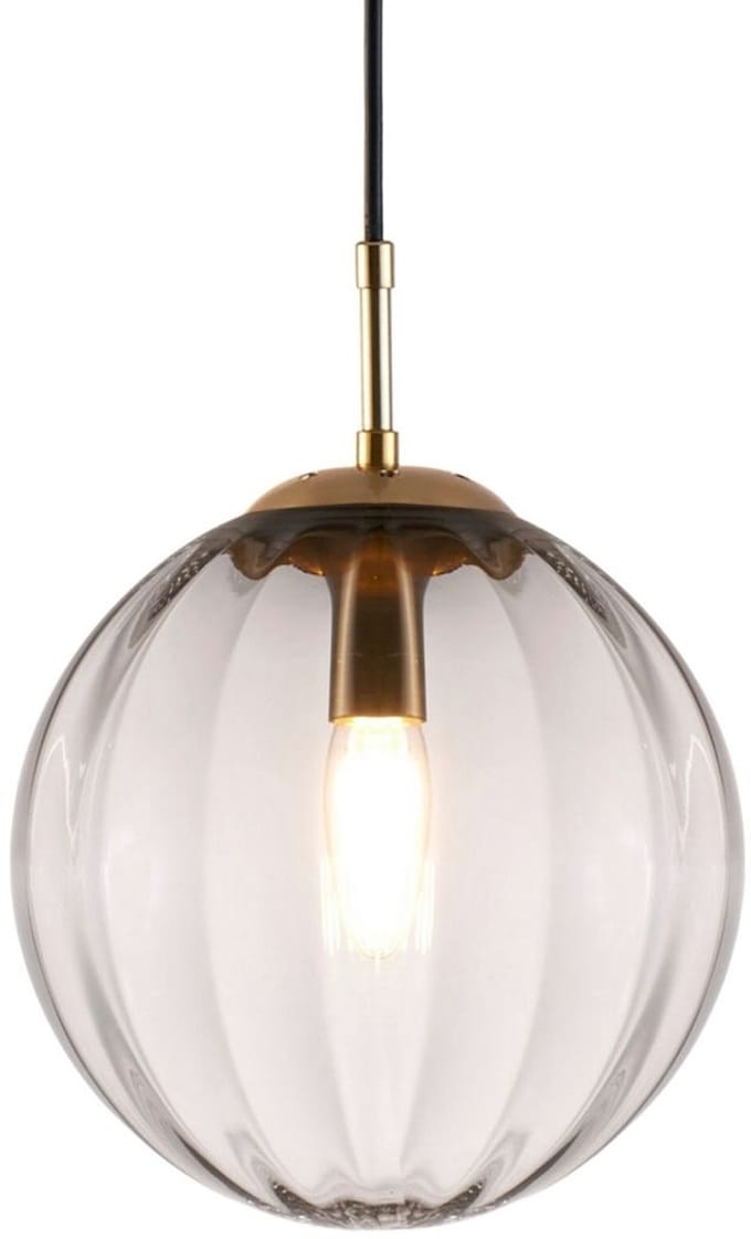 Kosilum - Niccolo - Hanglamp - Goud/Messing - Metaal en glas