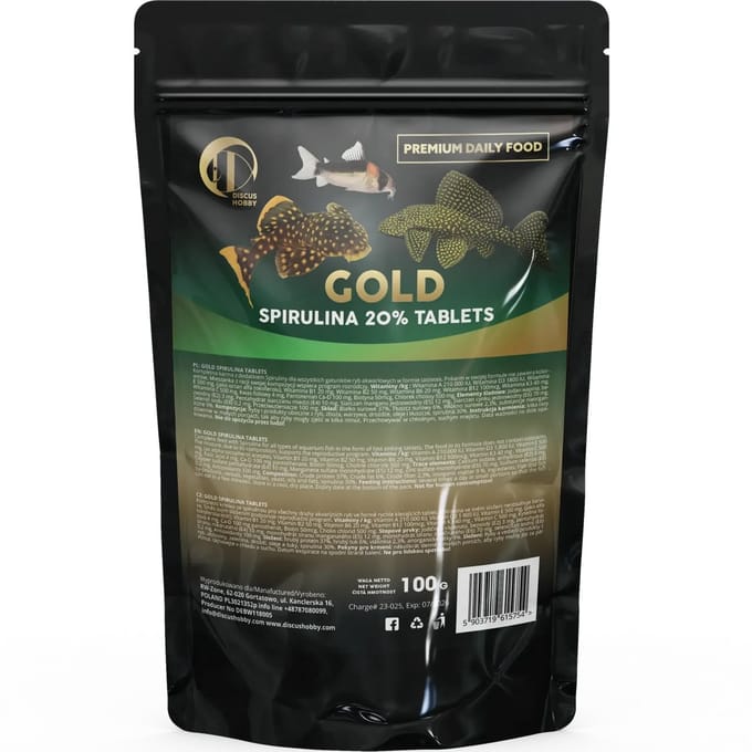Premium Daily Food - Gold Spirulina 20 % Tablets 100 gram