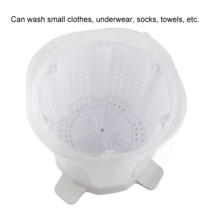 Mini draagbare handmatige wasmachine, ondergoedwasmachine voor thuis, slaapzaal, grijs gray