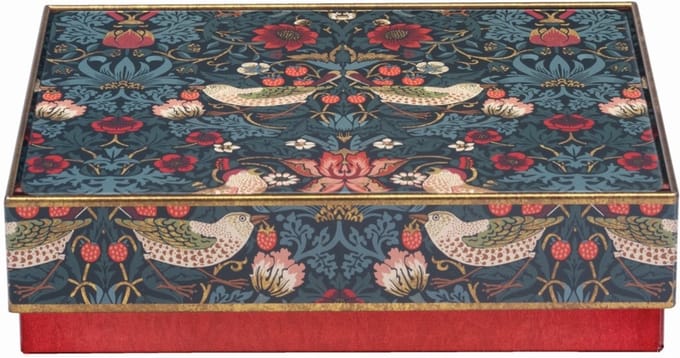 Botanisch Bewaarblik Vogels - Groen & Rood - 14,5 cm - Middelgroot Voorraadblik - Vintage Vogel Design -