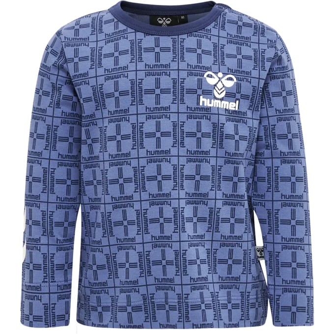 Langarm T-shirt voor baby jongen Hummel Check