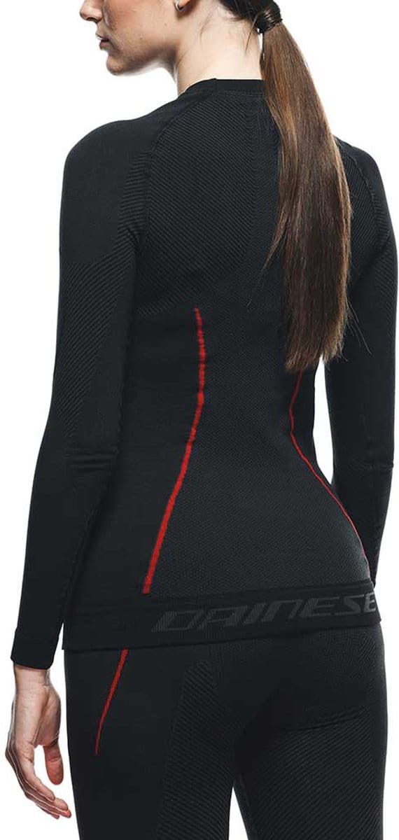 Dainese Thermo LS Dames Zwart Rood Base Layer - Maat -