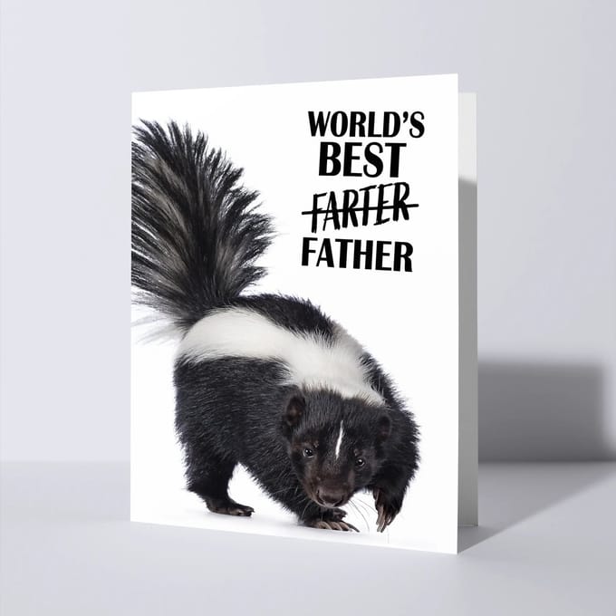CAT'CHY Cards - wenskaart - vaderdag - stinkdier