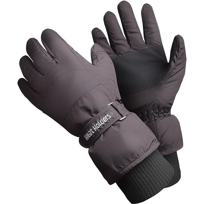 Heat Holders - Waterdichte thermo skihandschoenen voor heren - Zwart