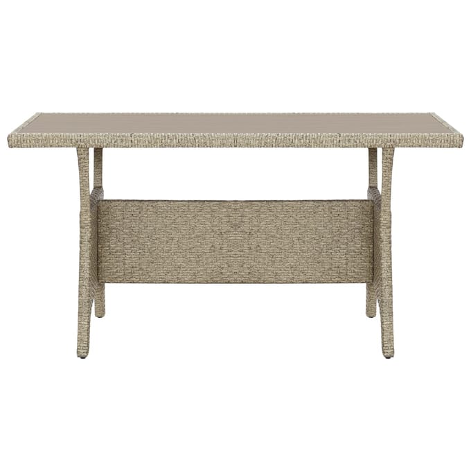 Vidaxl Tuintafel, Grijs, 120X70X66 Cm, Gemaakt Van Polyrattan