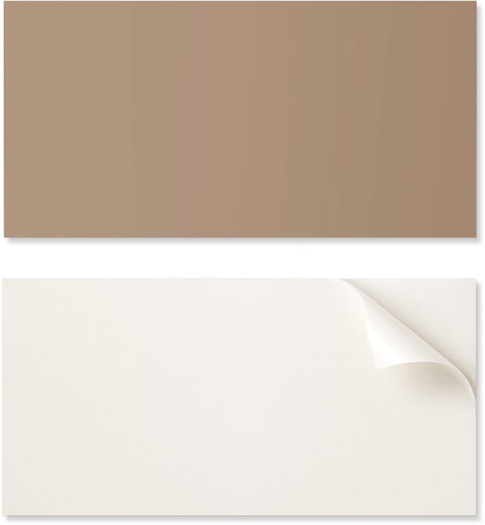 Zelfklevende vinyl wandtegels lichtbruin 6x60x30 cm