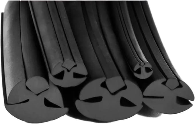 Rubberen afdichtstrip - Sponsafdichting - Waterdicht afdichten - Verouderingsbestendig - 25mm breed - Zwart