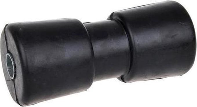 Kielrol Rubber - Boot Trailer Roller - Boot Laden - Metalen Kern - 190 mm - Zwart