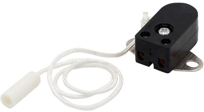 Mini Trekschakelaar voor Meubelverlichting - 2-gaats Plaat, 2 A, 250 V