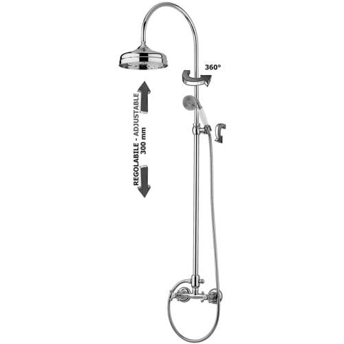 Kronenbach IOTA 2.0 shower system exposed 54918CRKB